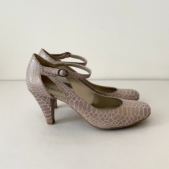 Sam & Libby - Patent Leather Croc Print Heels - Picture 3 of 4